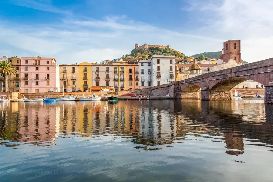 Temo River in Bosa