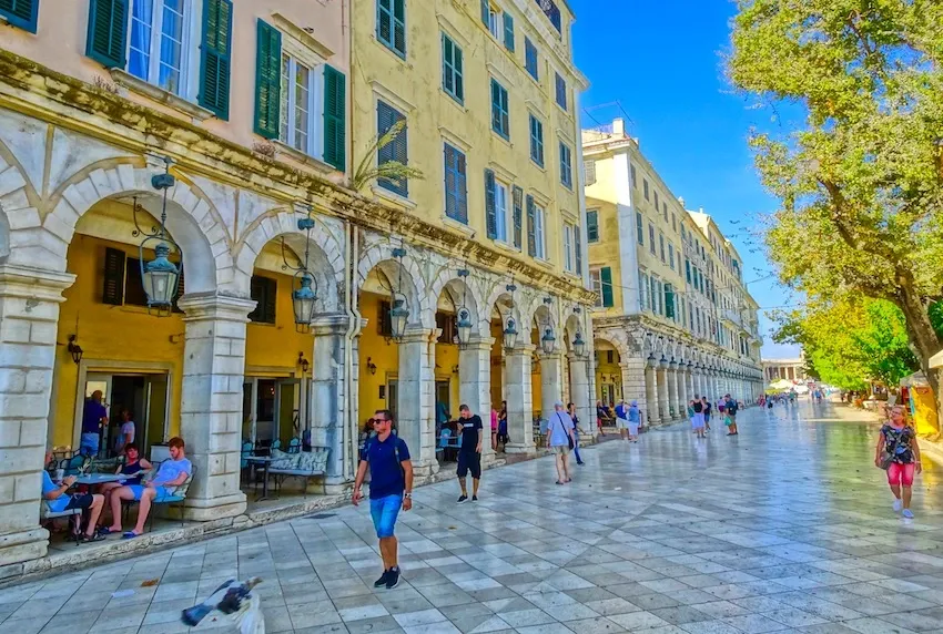 Corfu Town, city centre