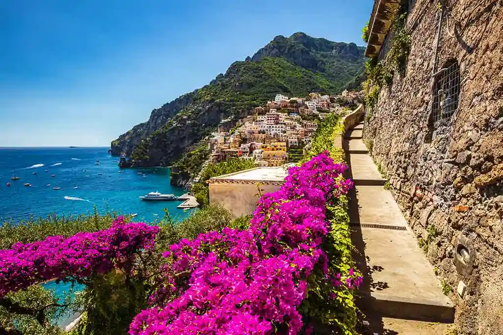 positano amazing view