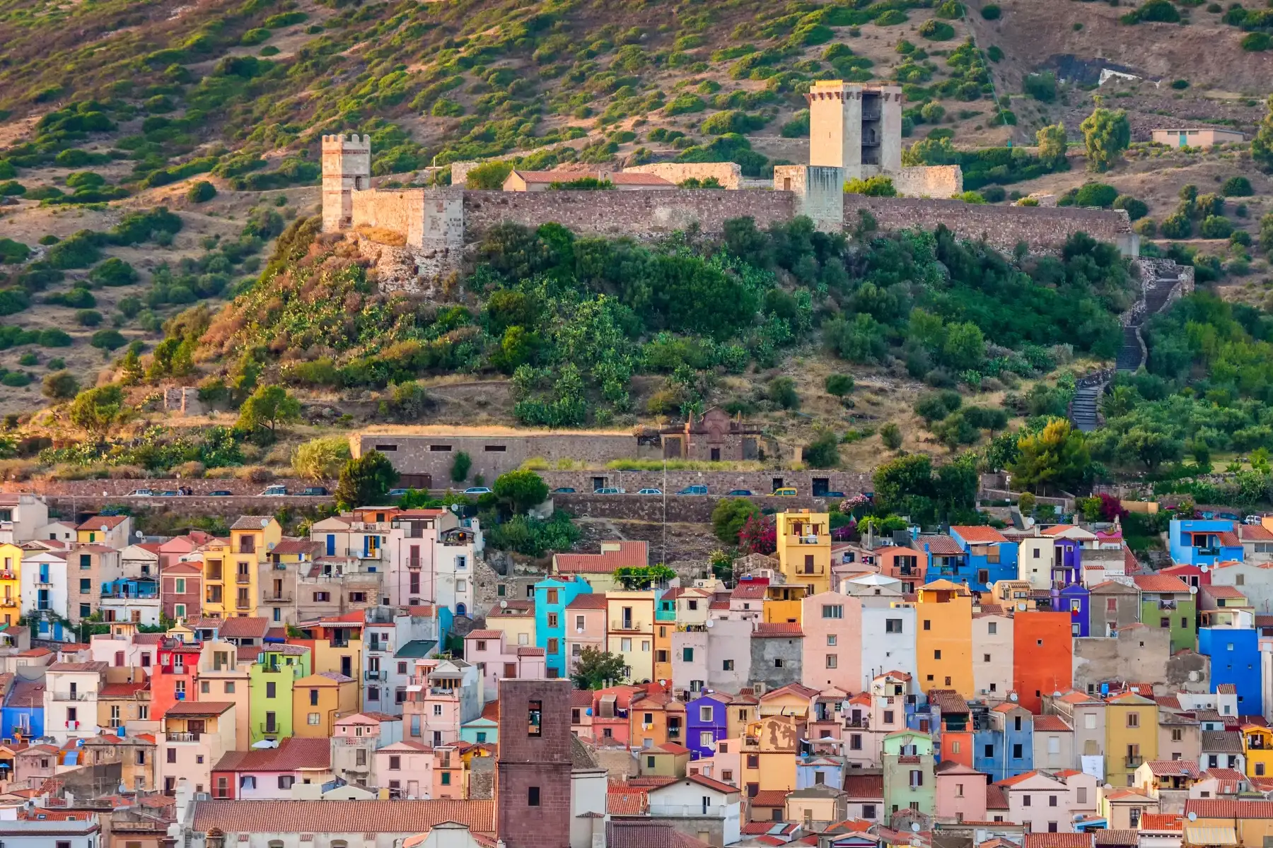 the Castle on Seravalle hill