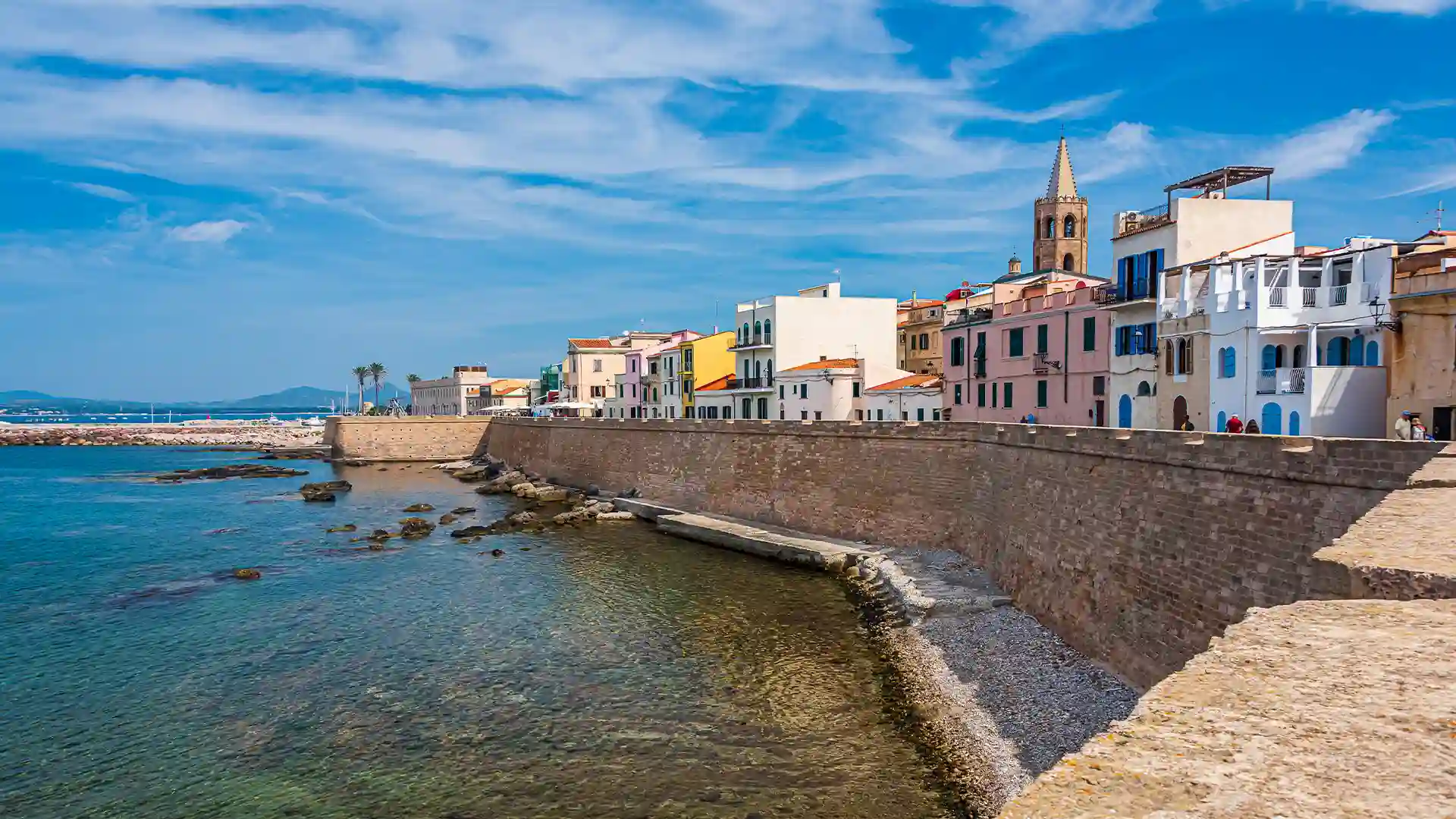 the promenade Lungomare Alghero