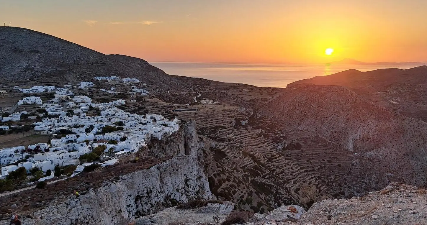Chora and the sunset