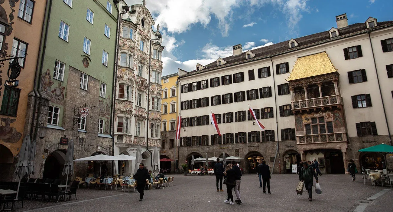 Gothic style houses Innsbruck