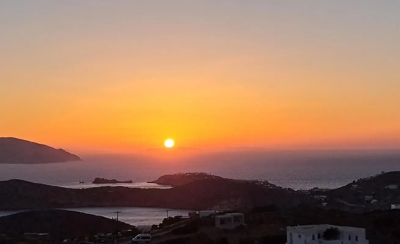 Sunset from the low hill, Chora