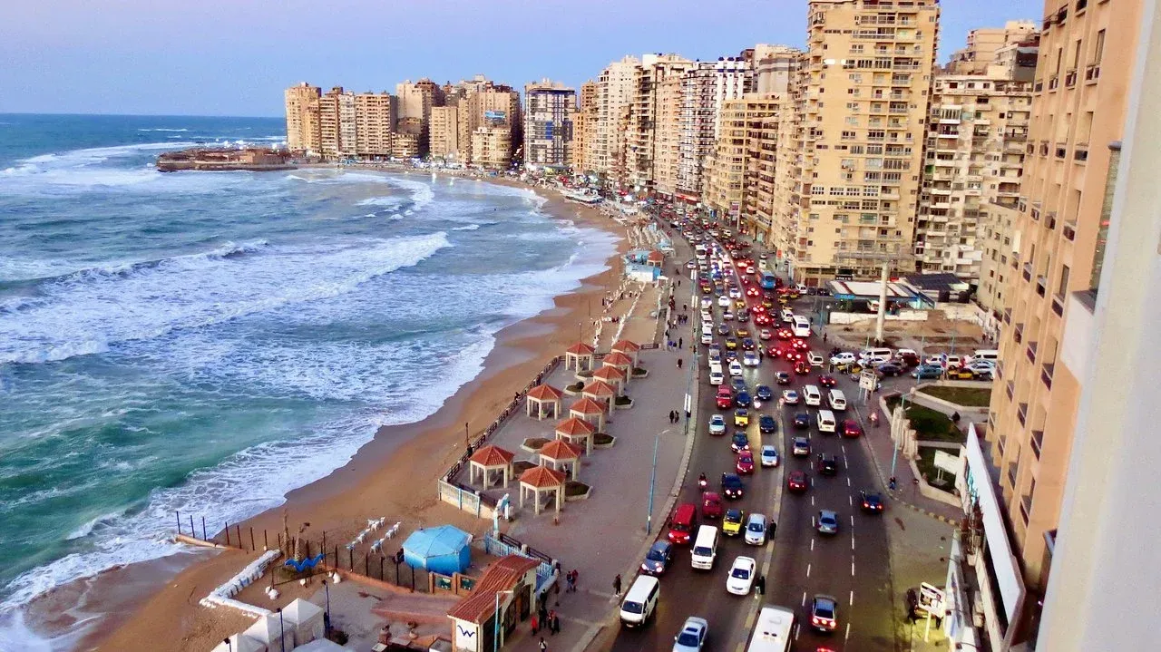 The Corniche of Alexandria