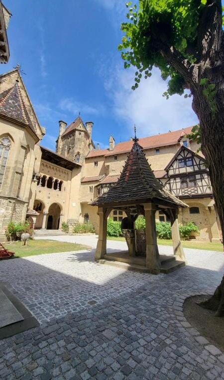 Kreuzenstein Castle interior garden