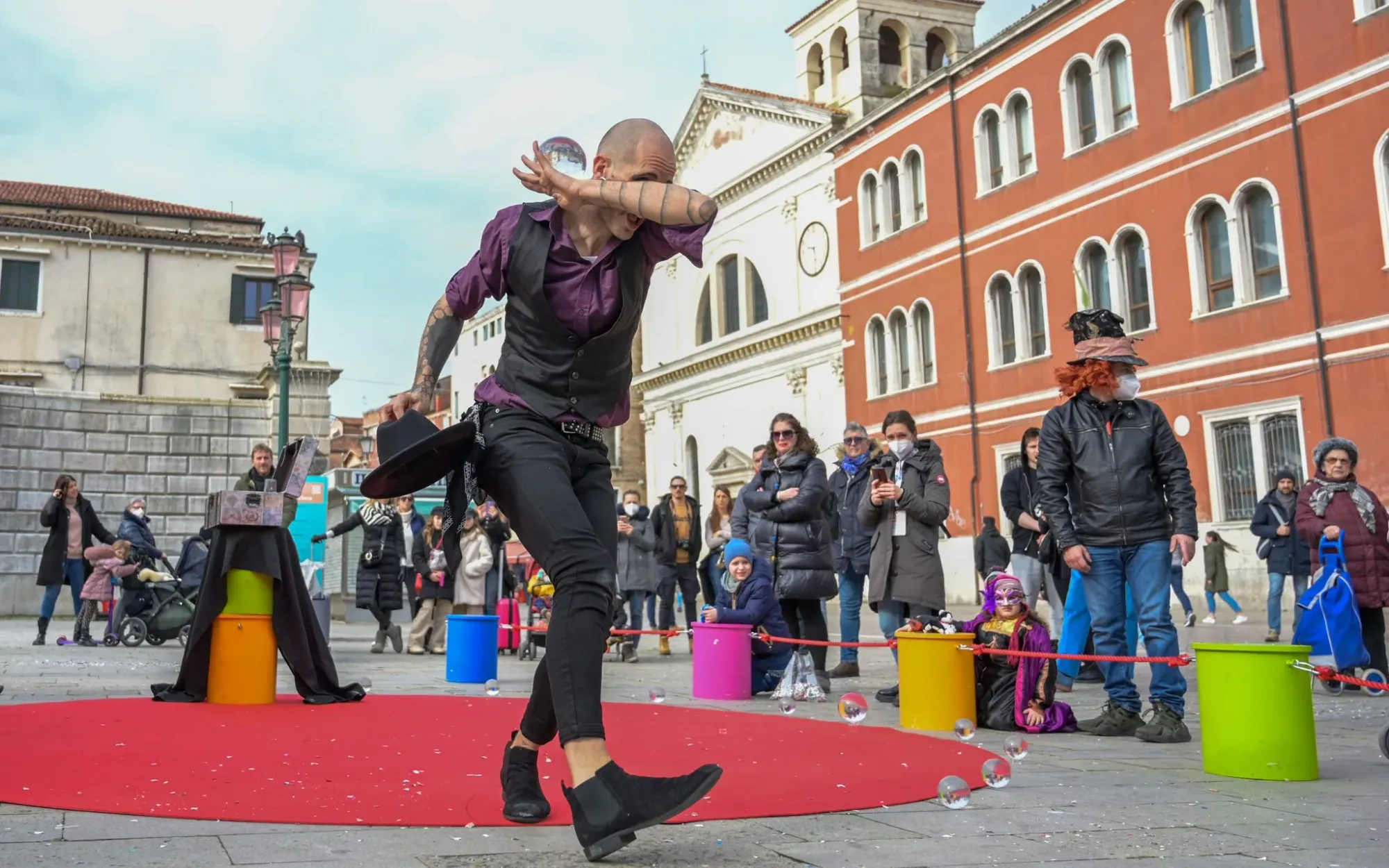Venice Carnival 2024 street dance show
