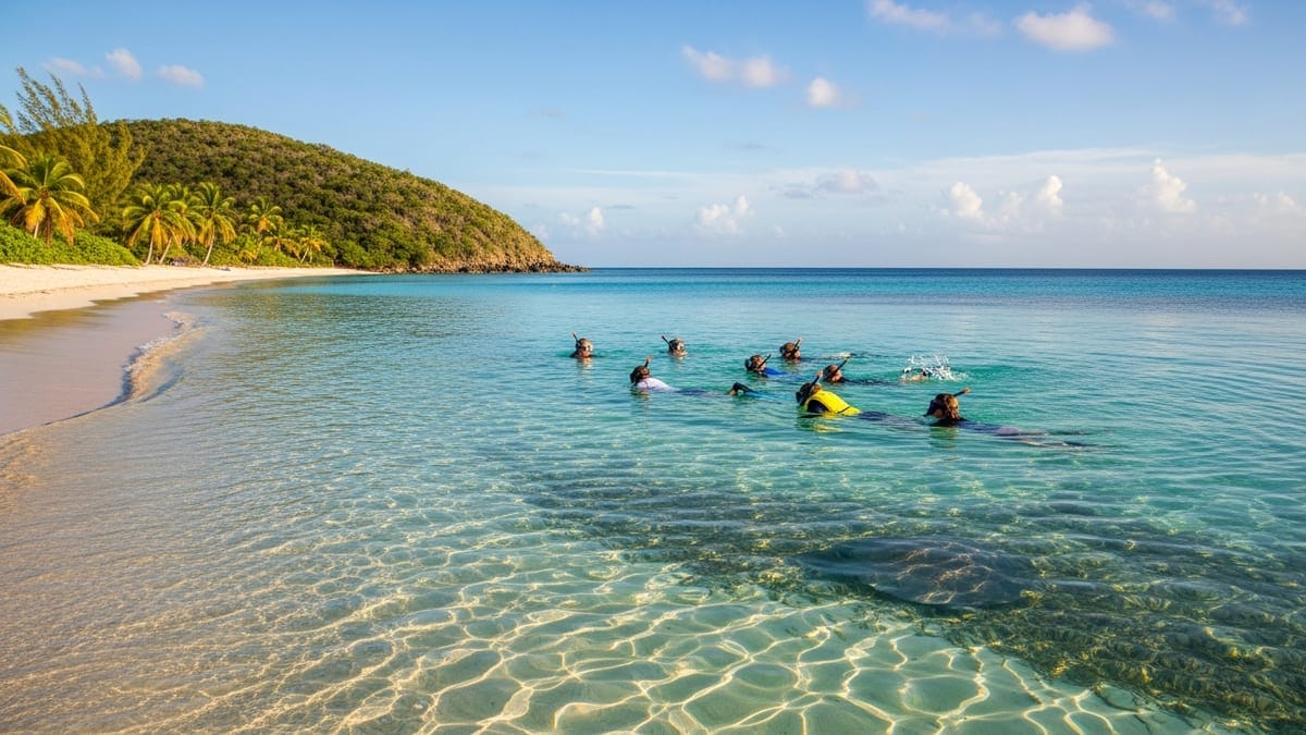 snorkeling scene in St. John, U.S. Virgin Islands