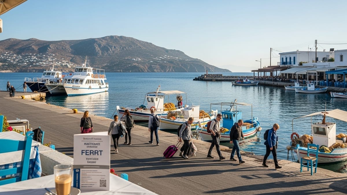 Mastichari harbor's tranquil waterfront