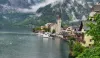 shore of Lake Hallstatt in Austria