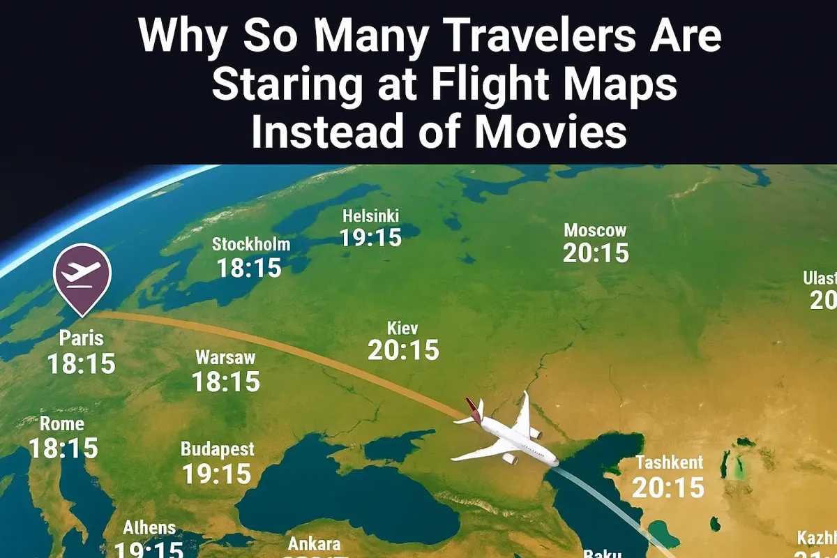 Social Media Trend: Passengers Choosing to Watch In‑Flight Maps